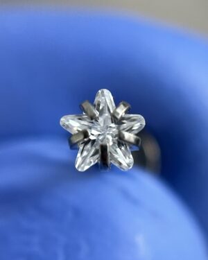 Joya Piercing Estrellita / En Titanio Para Oreja y Boca