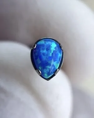 Joya Piercing Gota Azul