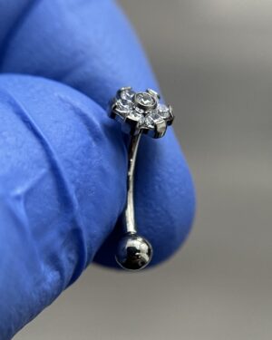 Joya Piercing Raiz / En Titanio Para Oreja, Ceja, Boca Y Ombligo