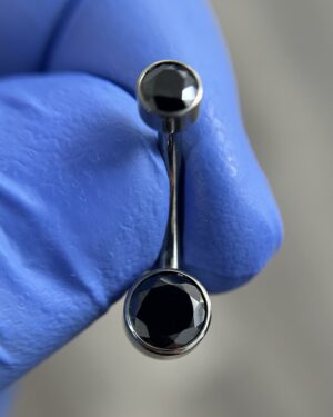 Joya Piercing Neg / En Titanio Para Ombligo