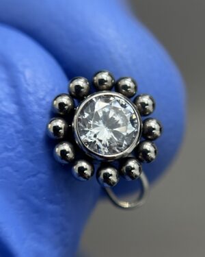 Joya Piercing Timón / En Titanio Para Microdermal