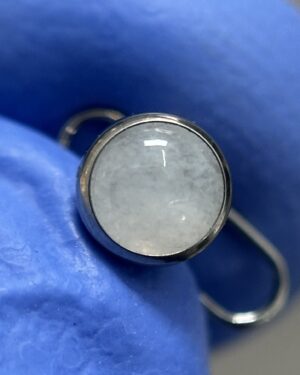 Joya Piercing Lunar / En Titanio Para Microdermal