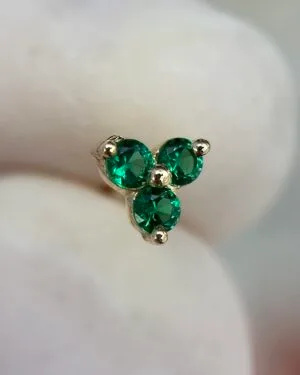 Joya Piercing Trinity Verde