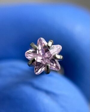 Joya Piercing Ros En titanio Para Oreja y Nariz tienda online Colombia