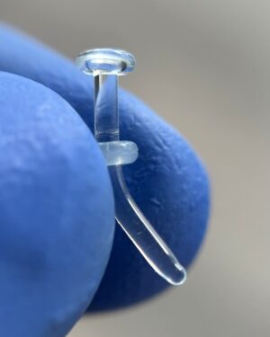 Joya Piercing TRI En Vidrio Borosilicato Para Oreja, Boca y Ceja