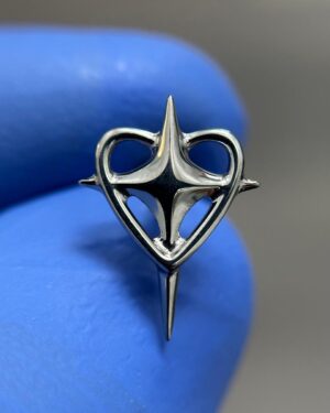 Joya Piercing Crc En titanio Para Oreja corazón tienda online Colombia