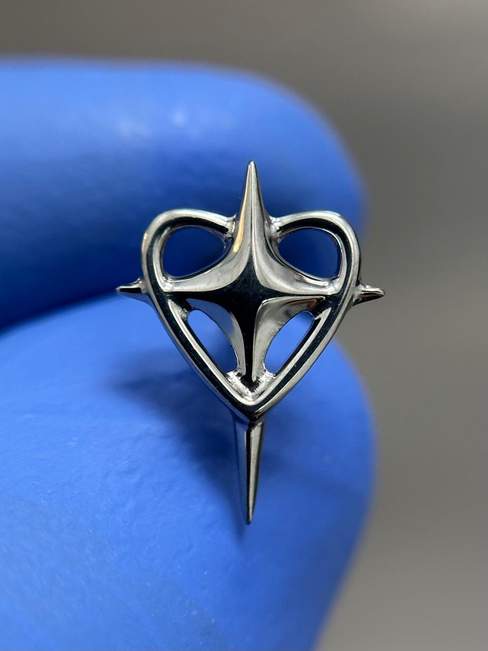Joya Piercing Crc En titanio Para Oreja corazón tienda online Colombia