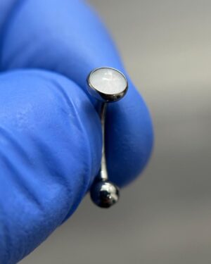 Joya Piercing Lun / En titanio Para Oreja, Boca, Ceja y Ombligo
